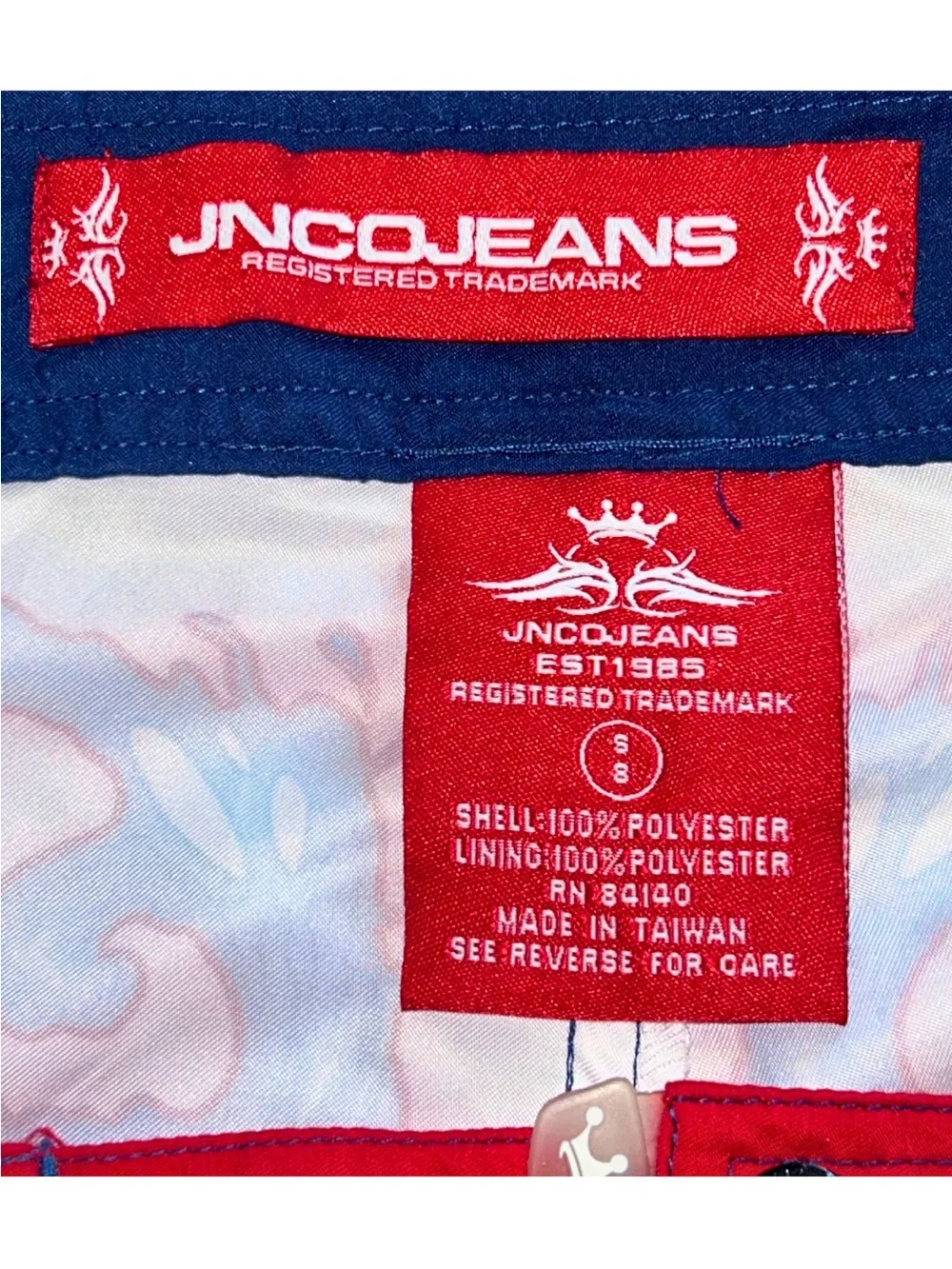 Vintage JNCO Jeans Tiger Surfboard Board Shorts Y2K Small 8